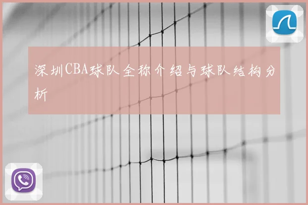 深圳CBA球队全称介绍与球队结构分析